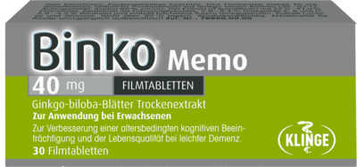 BINKO Memo 40 mg Filmtabletten