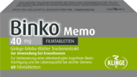 BINKO Memo 40 mg Filmtabletten